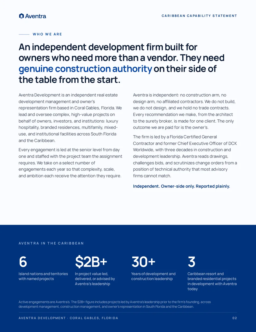 Caribbean Capability Statement, page 2 of 14