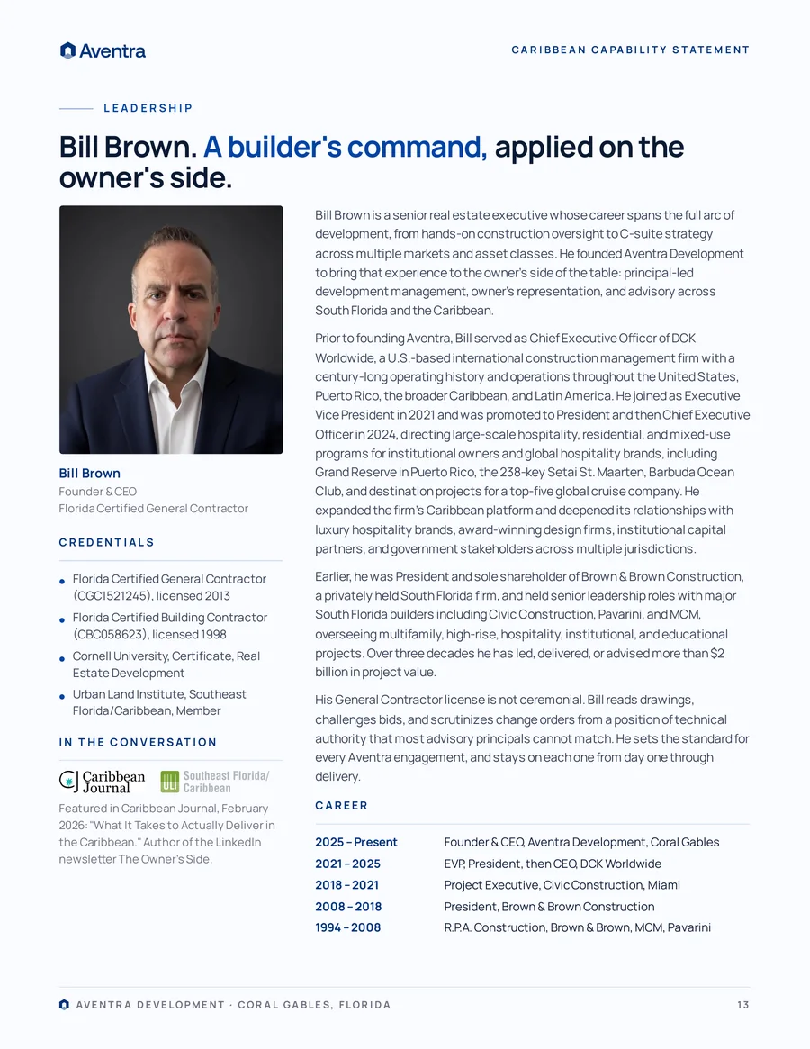 Caribbean Capability Statement, page 13 of 14