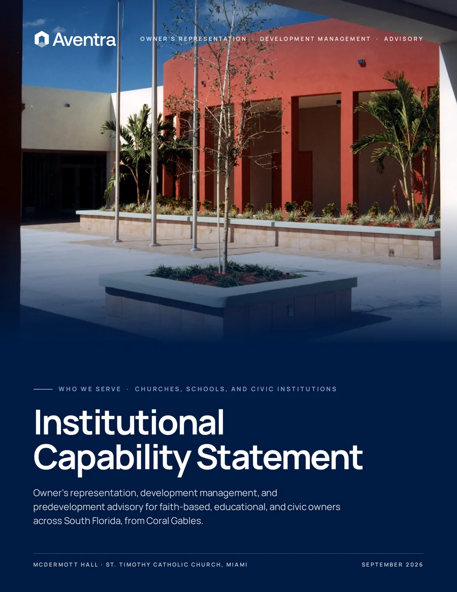 Institutional Capability Statement, page 1 of 8